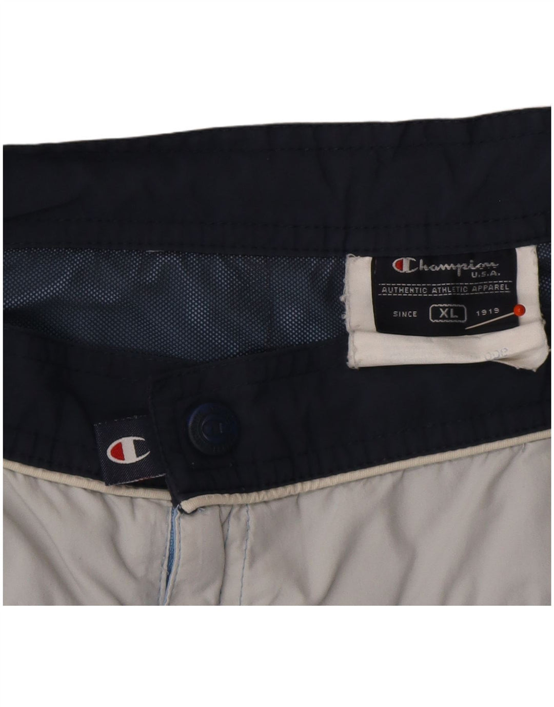CHAMPION Badeshorts til mænd XL Blå Colourblock Polyester