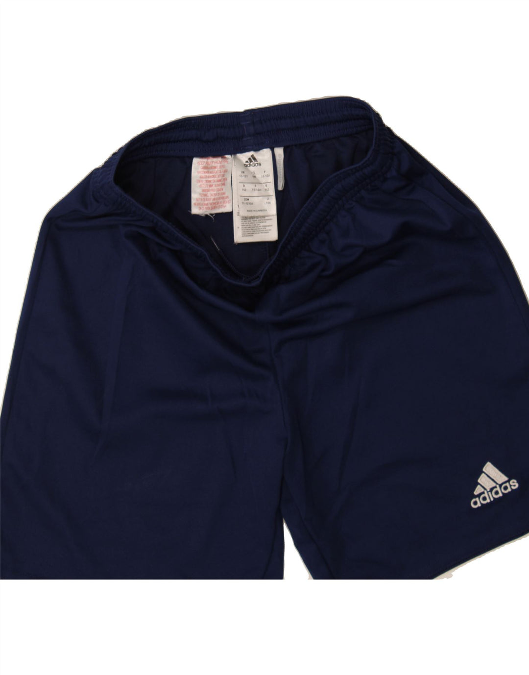 ADIDAS Boys Climalite Sport Shorts 11-12 Years  Navy Blue Polyester Vintage Adidas and Second-Hand Adidas from Messina Hembry 