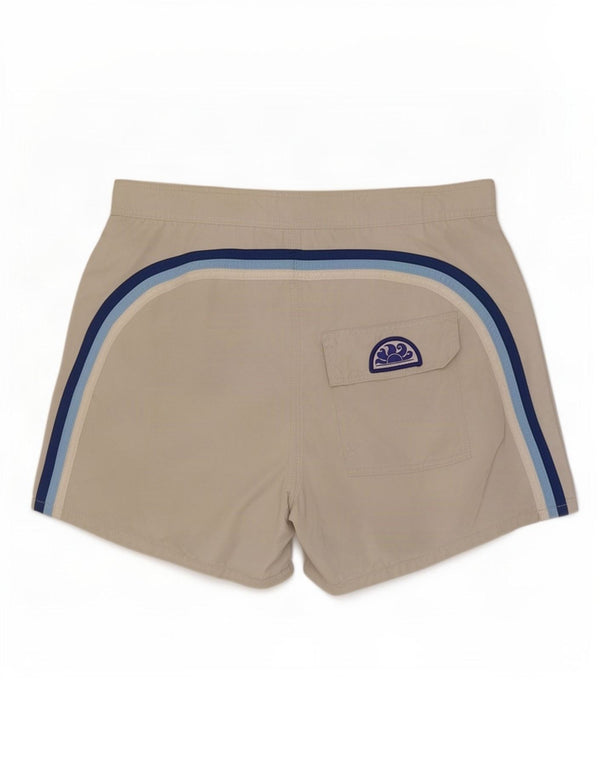 Sundek Herre svømmeshorts Medium Beige Colourblock Nylon