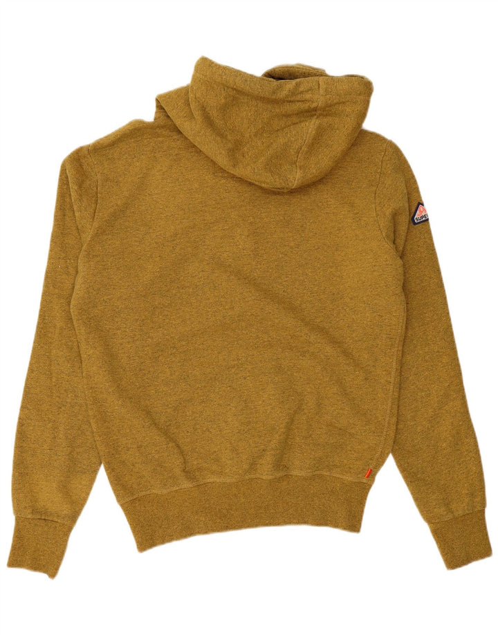 SUPERDRY Herre Grafisk Loose Fit Hoodie Jumper Lille Gul Bomuld