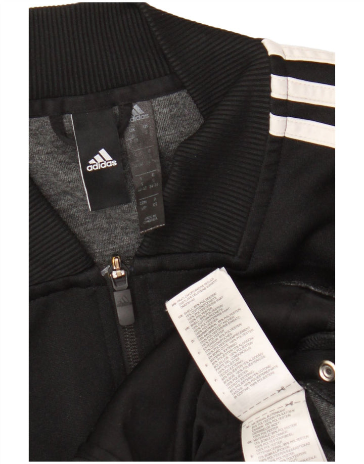 Adidas træningsdragt topjakke til kvinder UK 8/10 Small Black Colourblock