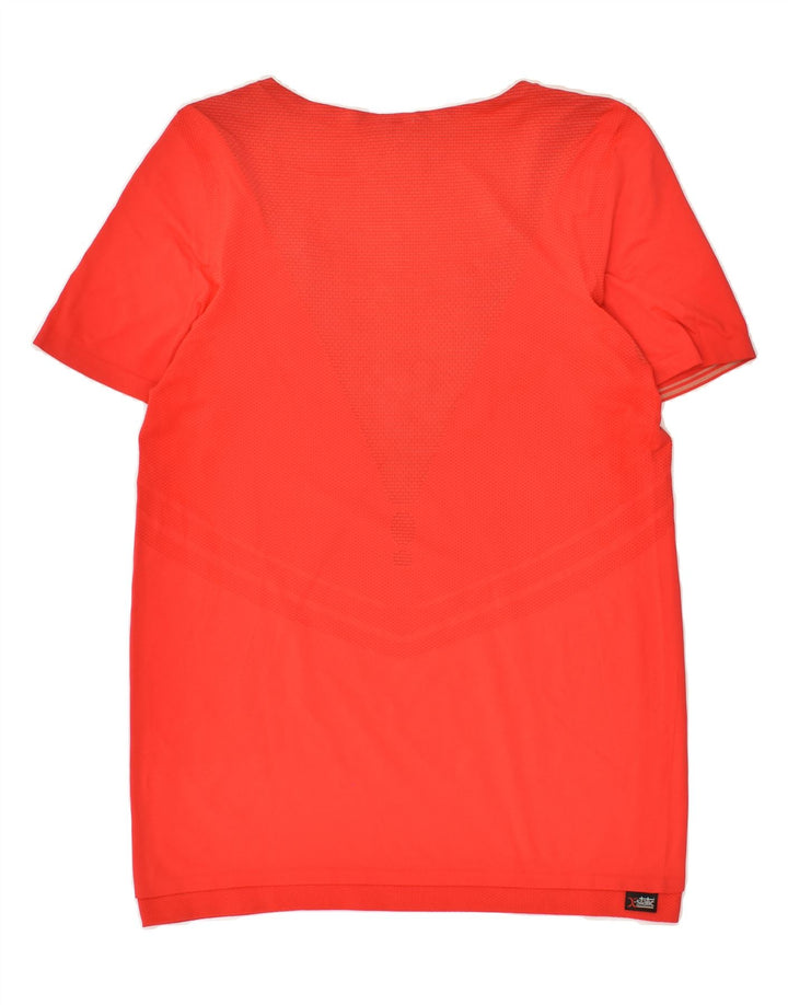 REEBOK Womens T-Shirt Top UK 14 Medium Red Polyamide | Vintage Reebok | Thrift | Second-Hand Reebok | Used Clothing | Messina Hembry 