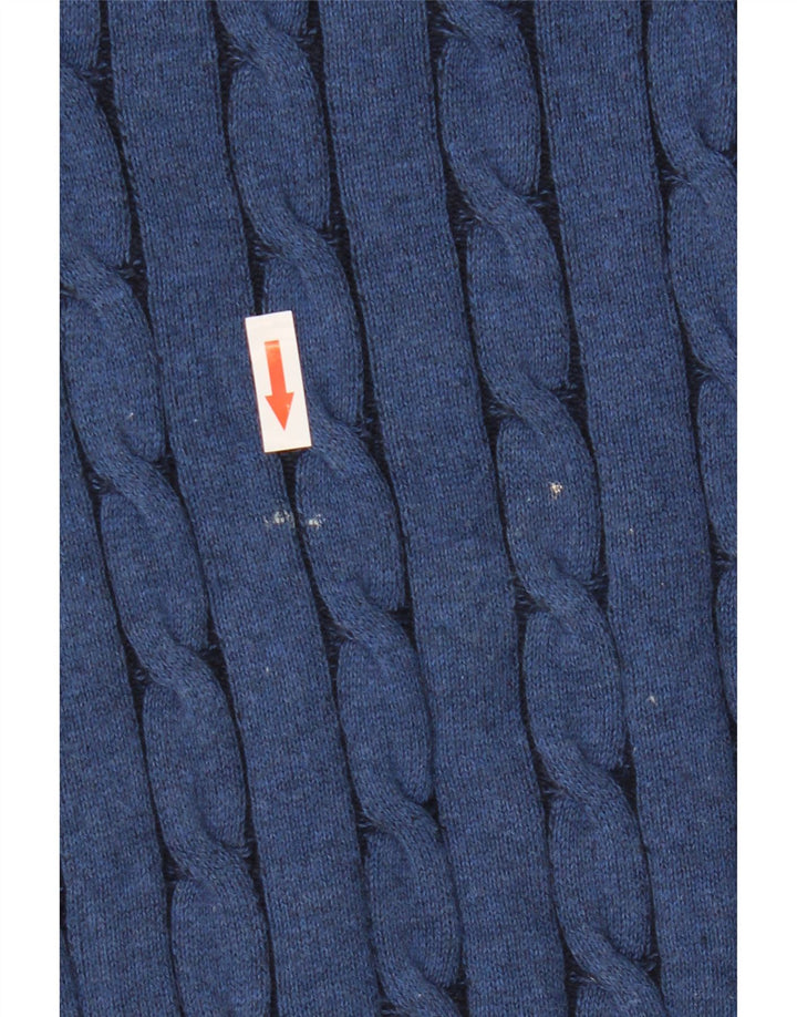 Marks & Spencer Herre Blue Harbor Cardigan Sweater Stor Blå Bomuld