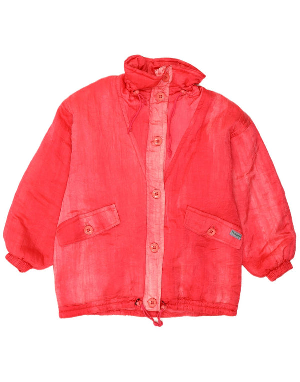 Peralp Dame Oversized Windbreaker Jacket IT 42 Medium Pink Polyamid