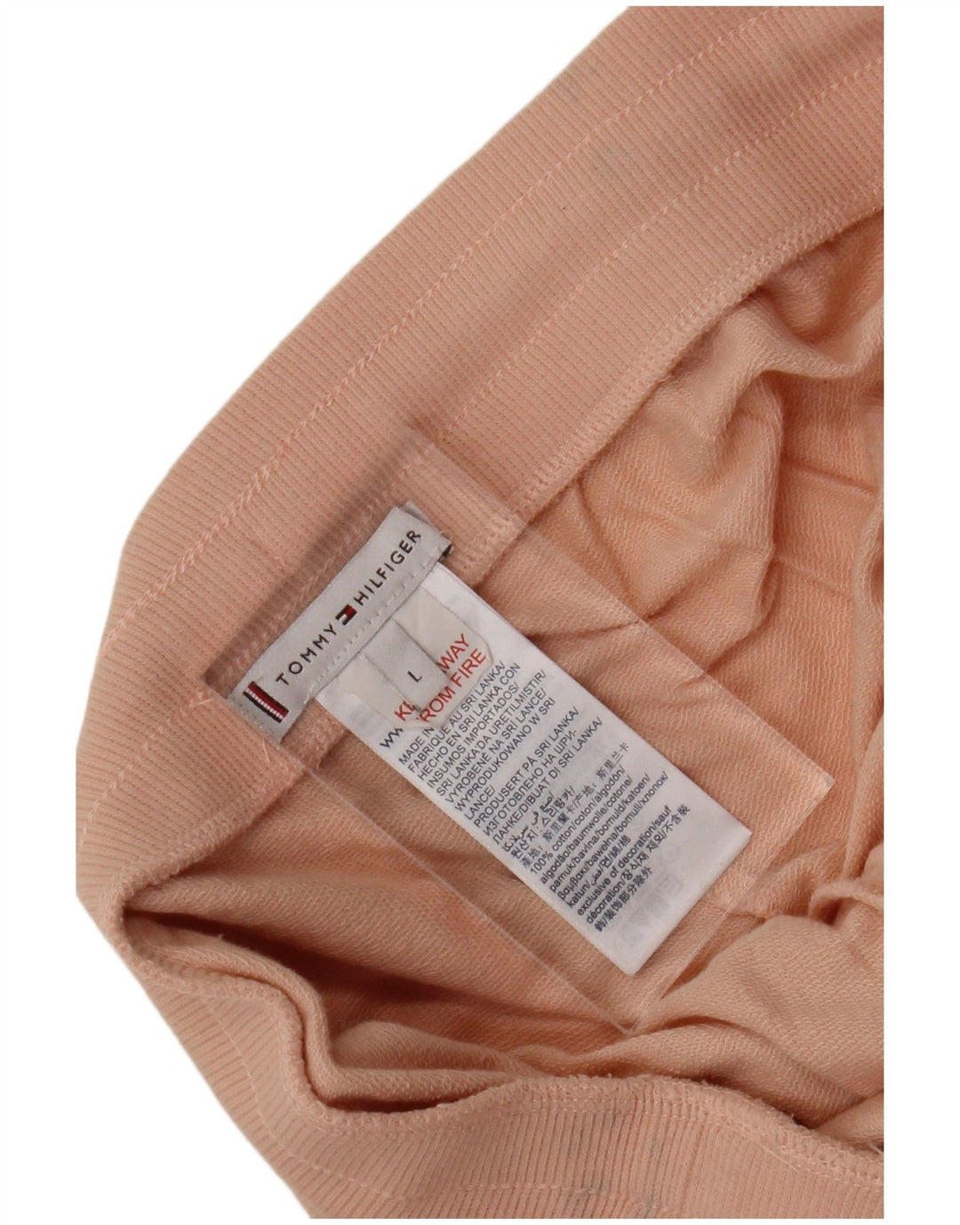 TOMMY HILFIGER Træningsdragt til kvinder Joggers UK 14 Large Pink Bomuld
