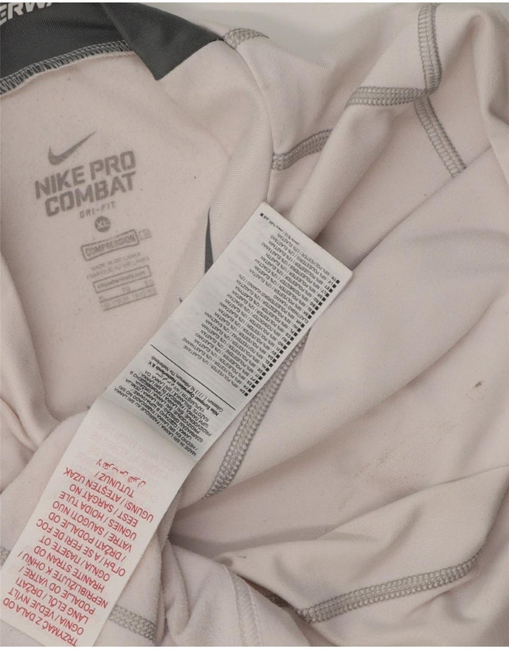 Nike Boys Dri Fit Top Langærmet 13-14 år XL Hvid Polyester