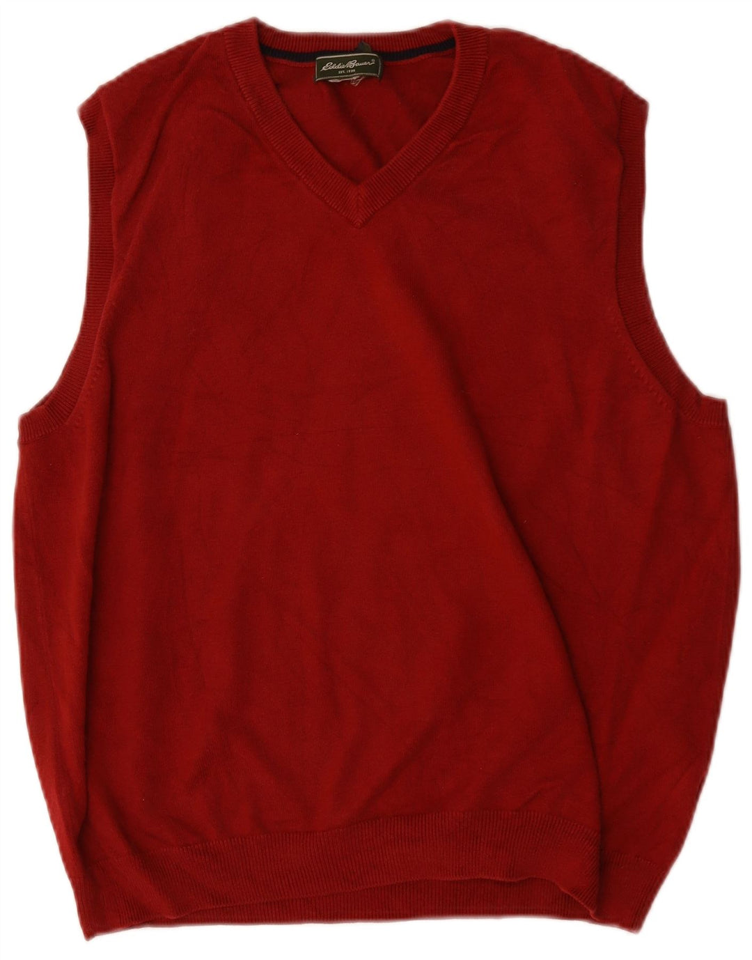 Eddie Bauer Herrevest Tank Top Medium Bourgogne Bomuld