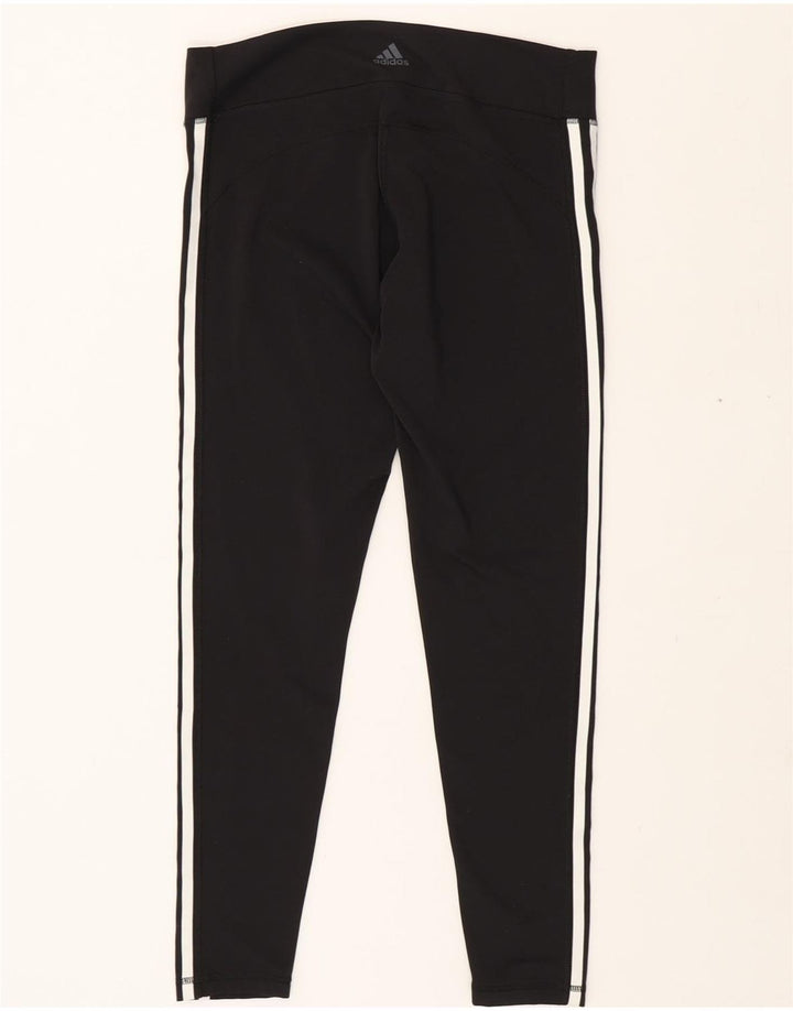 ADIDAS Womens Climalite Leggings UK 16 Large  Black Polyester Vintage Adidas and Second-Hand Adidas from Messina Hembry 