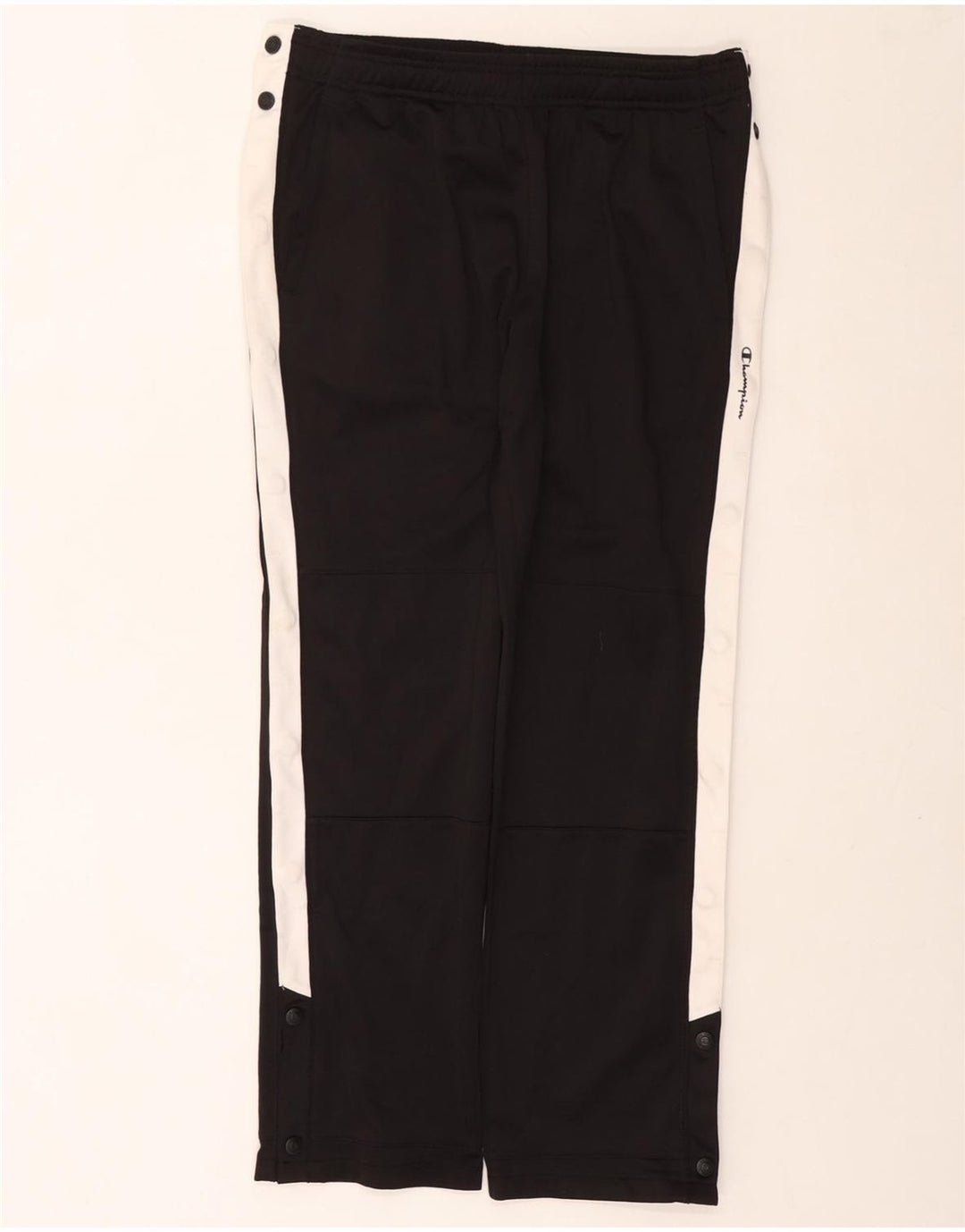 CHAMPION Womens træningsdragt Bukser UK 12 Medium Black Colourblock