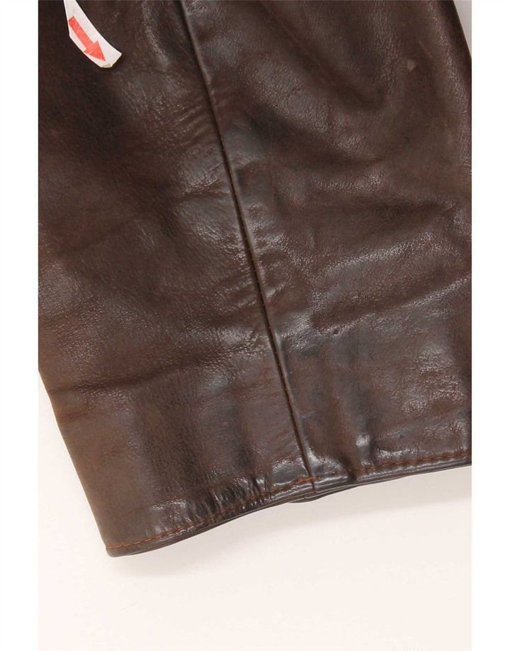 Vintage herre læderjakke UK 36 Small Brown