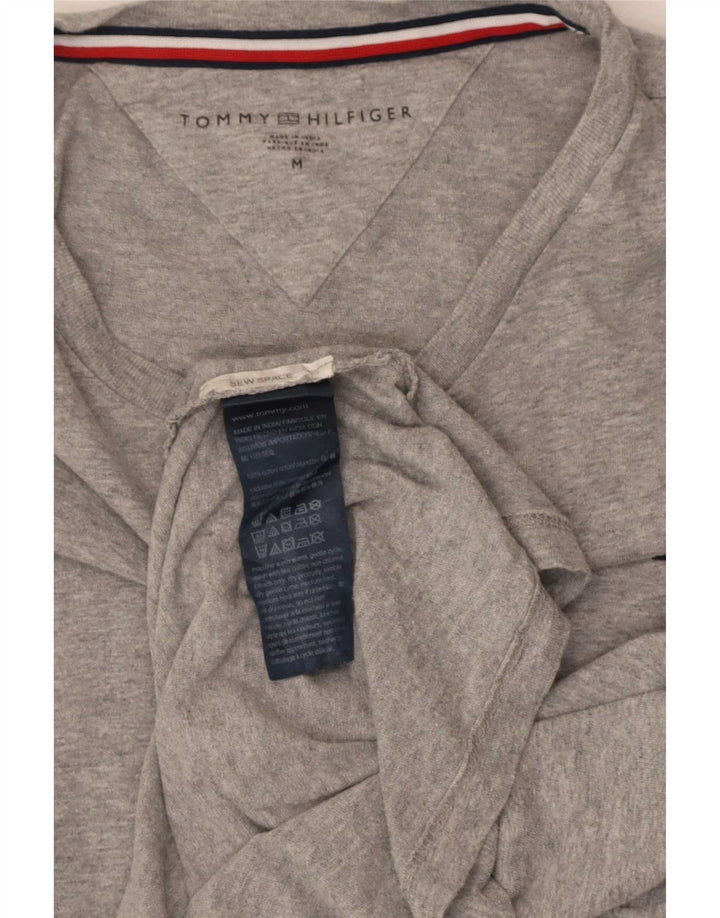 Tommy Hilfiger Herre kortærmet Regular Fit T-shirt Top mellemgrå bomuld