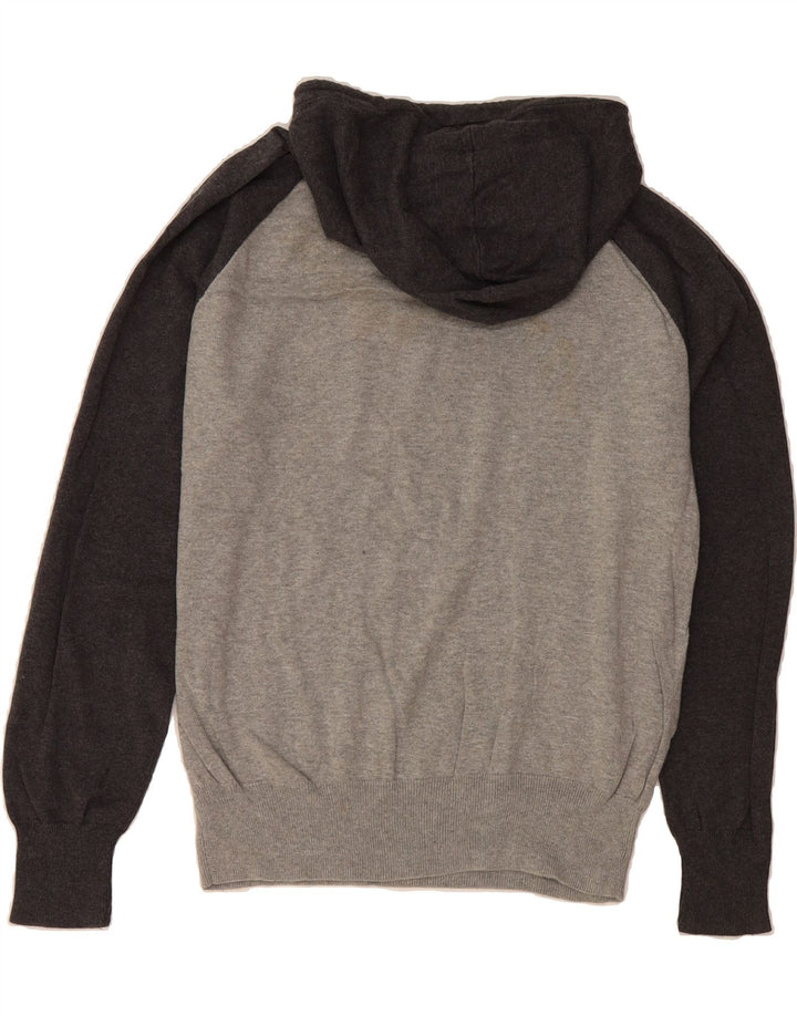 J. CREW Herre hættetrøje Sweater Stor Grå Colourblock Bomuld