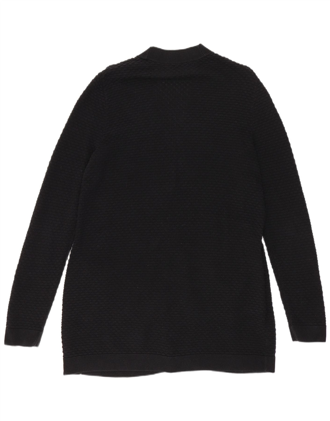 Cos Dame Longline Cardigan Sweater UK 10 Small Black