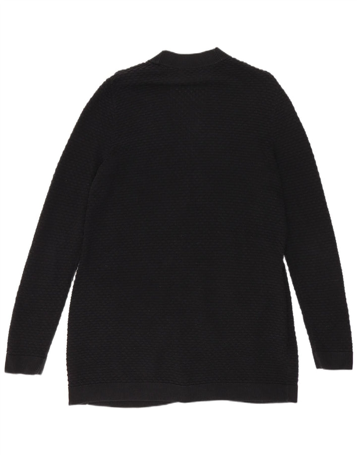 Cos Dame Longline Cardigan Sweater UK 10 Small Black
