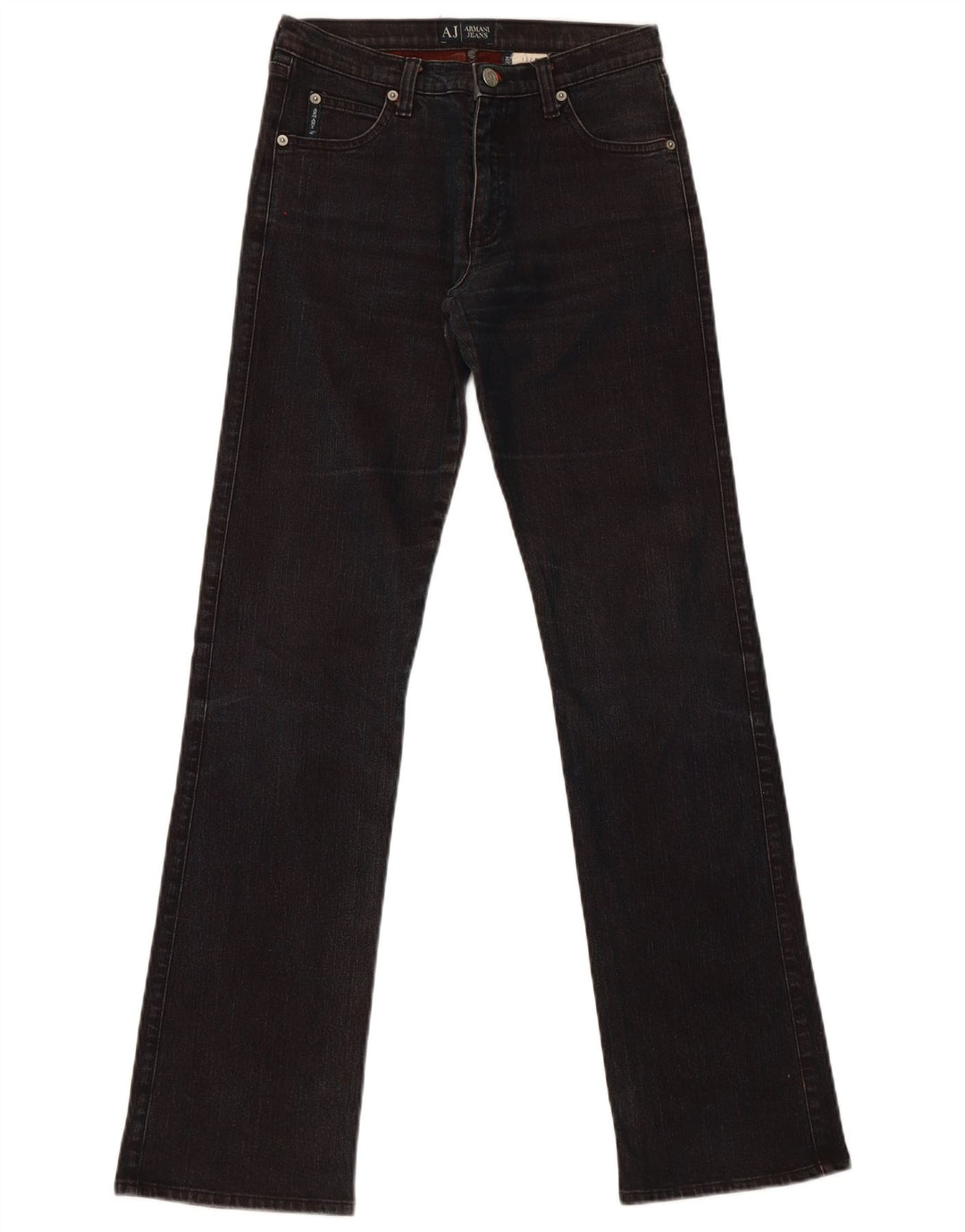 Armani Dame Slim Jeans W27 L32 Sort Bomuld