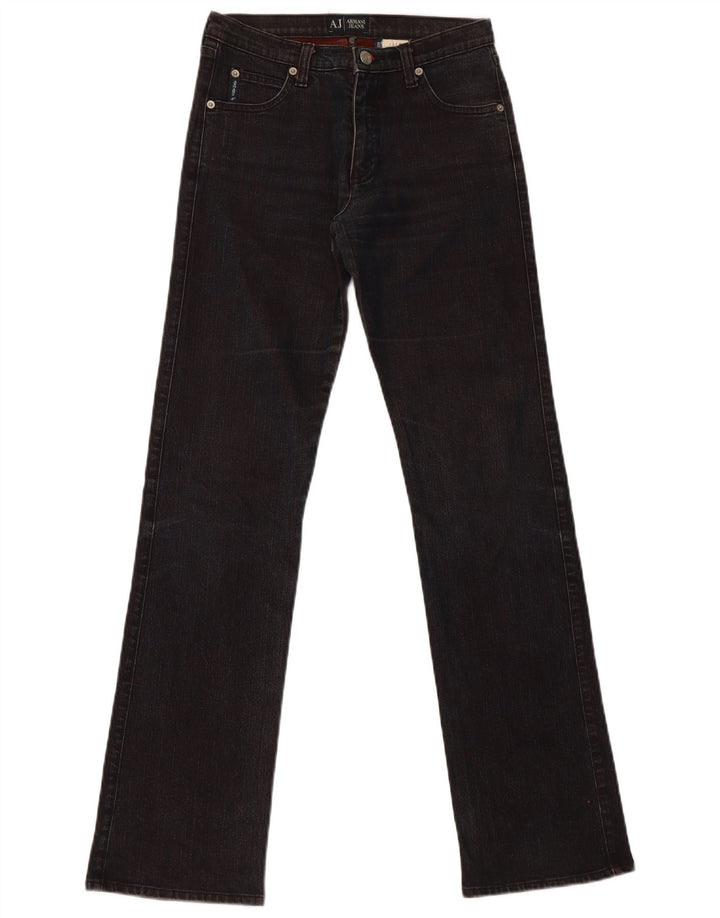 Armani Dame Slim Jeans W27 L32 Sort Bomuld