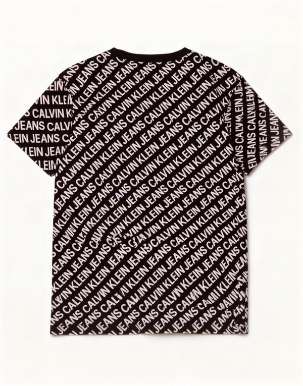 Calvin Klein Jeans Herre grafisk T-shirt Top Lille sort bomuld