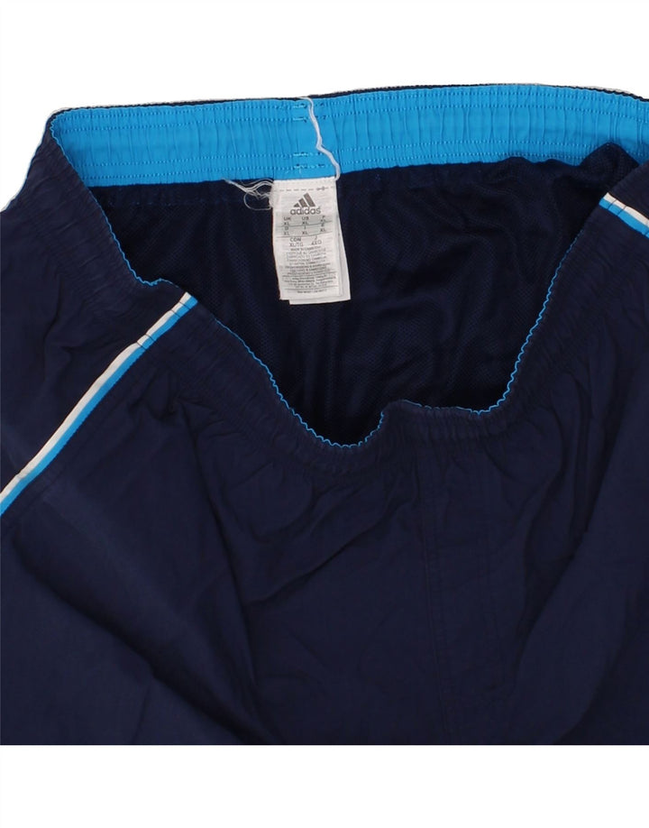 ADIDAS Mens Sport Shorts XL Navy Blue Polyester Vintage Adidas and Second-Hand Adidas from Messina Hembry 