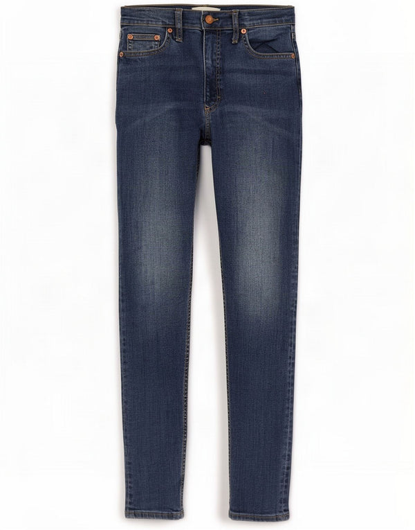 French Connection Dame Skinny Jeans UK 10 Small W30 L28 Blue Cotton