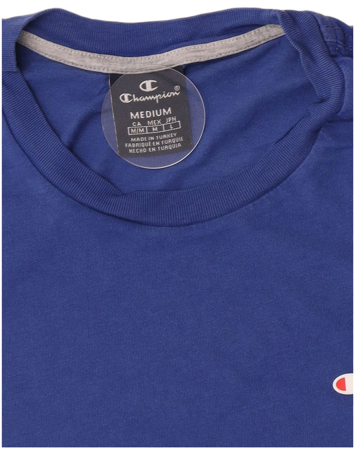 Champion Herre T-Shirt Top Medium Blå