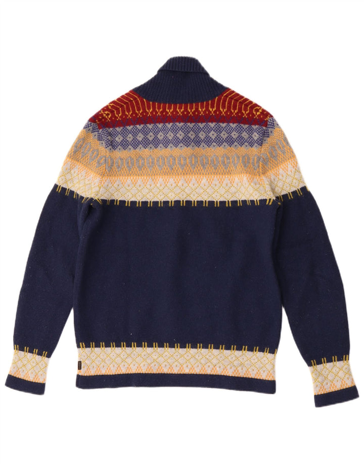 Levi's Herre Shawl Neck sweater Medium Navy Blue Colourblock