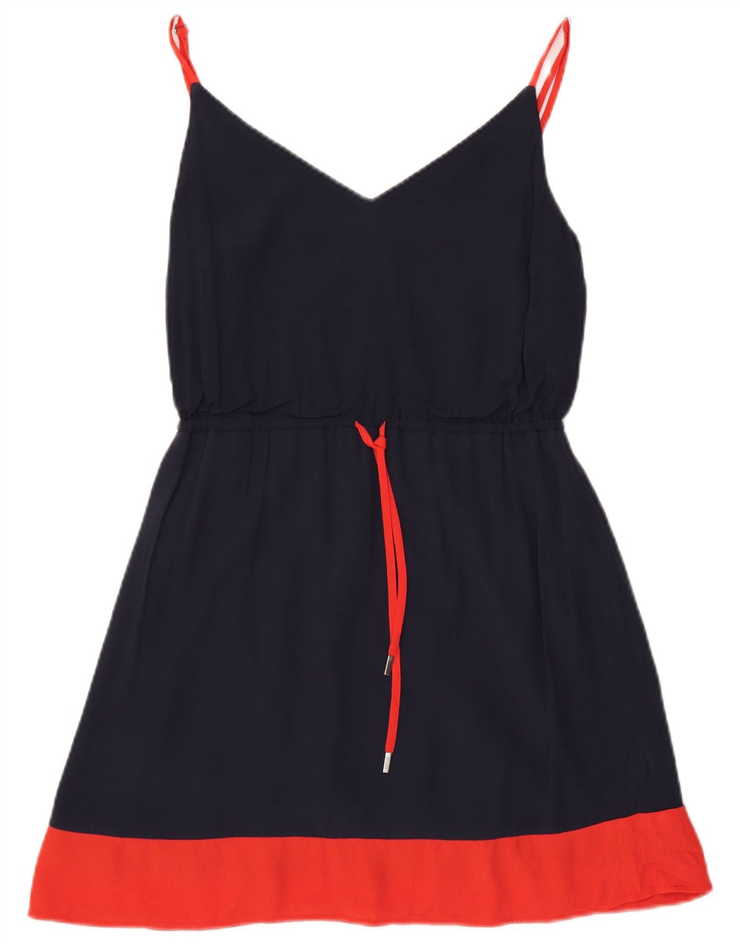 Tommy Hilfiger Dame Slip Dress UK 10 Small Navy Blue Polyester