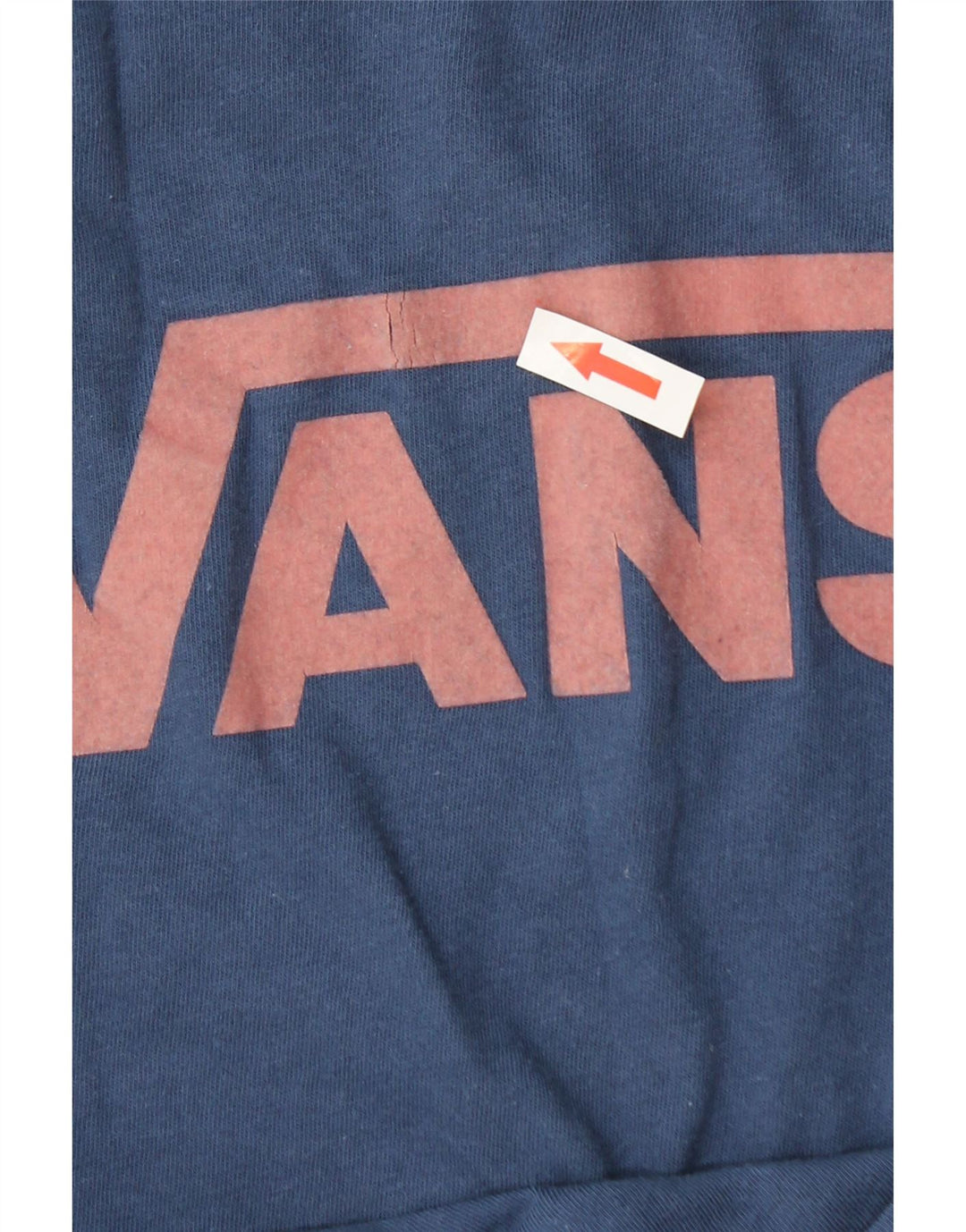 Vans Dame Grafisk T-Shirt Top UK 14 Medium Navy Blue Bomuld