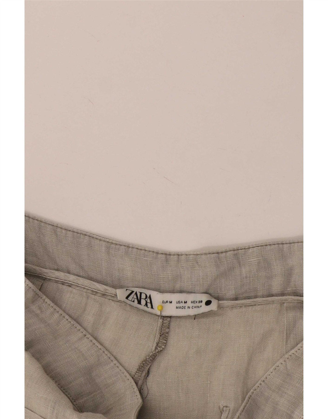 Zara Kvinder Casual Bukser med brede ben Medium W28 L32 Grå
