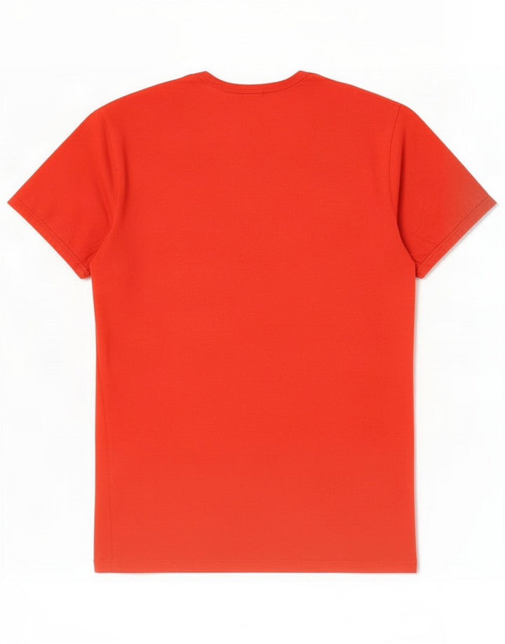 Sun68 Herre T-Shirt Top Stor Rød Bomuld