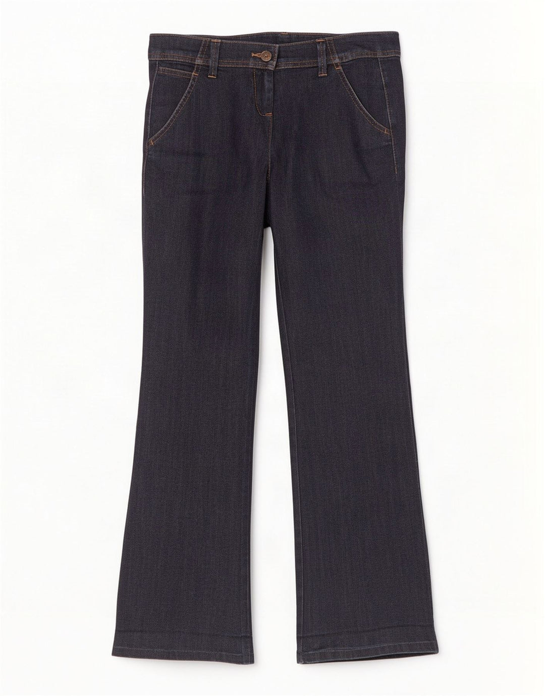 Benetton Dame Flared Jeans IT 42 Medium W30 L31 Navy Blue