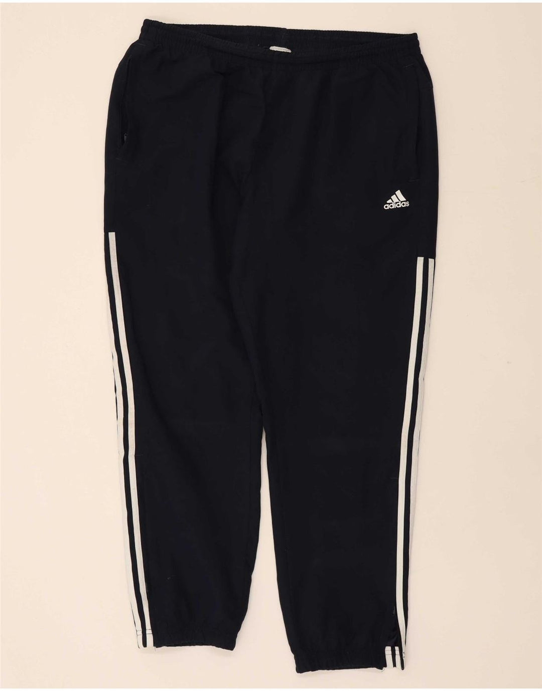 ADIDAS Mens Tracksuit Trousers Joggers XL Navy Blue Polyester