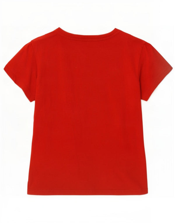 Adidas drenge grafisk t-shirt top 10-11 år rød bomuld