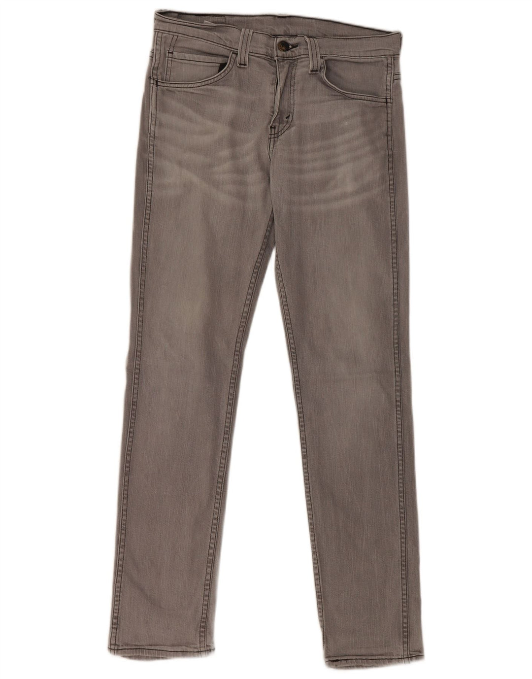 LEVI'S Dame 511 Slim Jeans W30 L32 Grå Bomuld