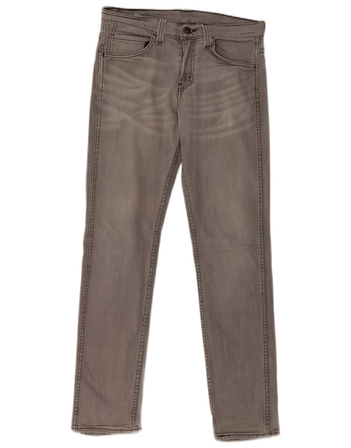 LEVI'S Dame 511 Slim Jeans W30 L32 Grå Bomuld