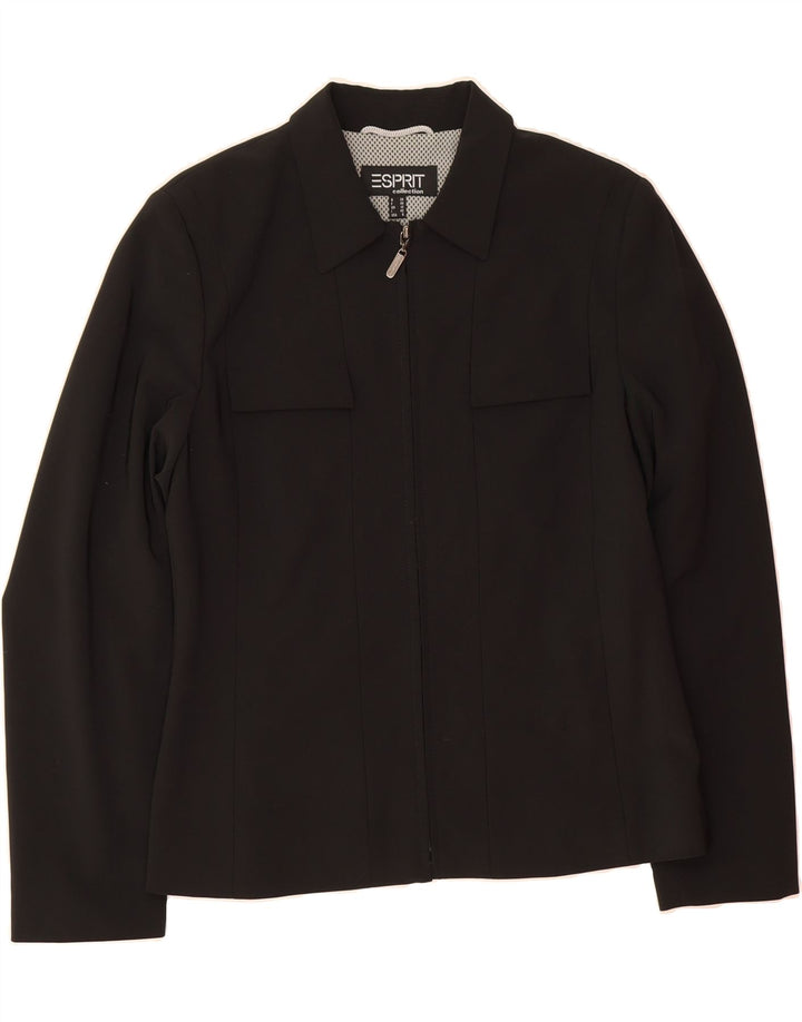 ESPRIT Womens Bomber Jacket UK 12 Medium Black Vintage Esprit and Second-Hand Esprit from Messina Hembry 