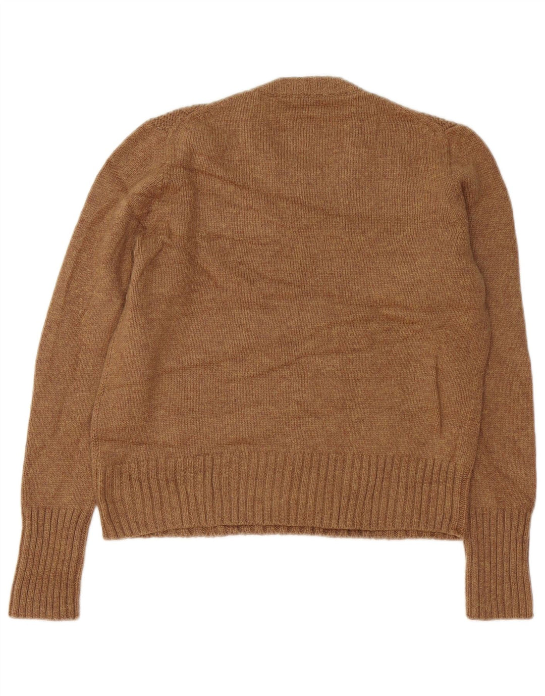 J. Crew Dame sweater med rund hals DK 10 Lille brun polyamid