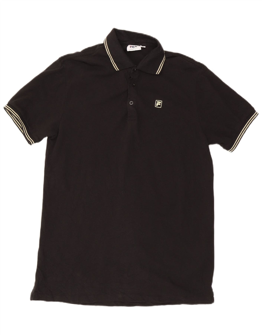 Fila herre polo shirt lille sort bomuld