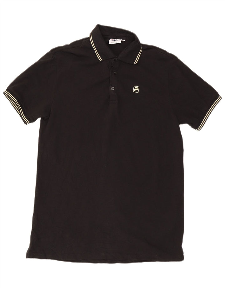 Fila herre polo shirt lille sort bomuld