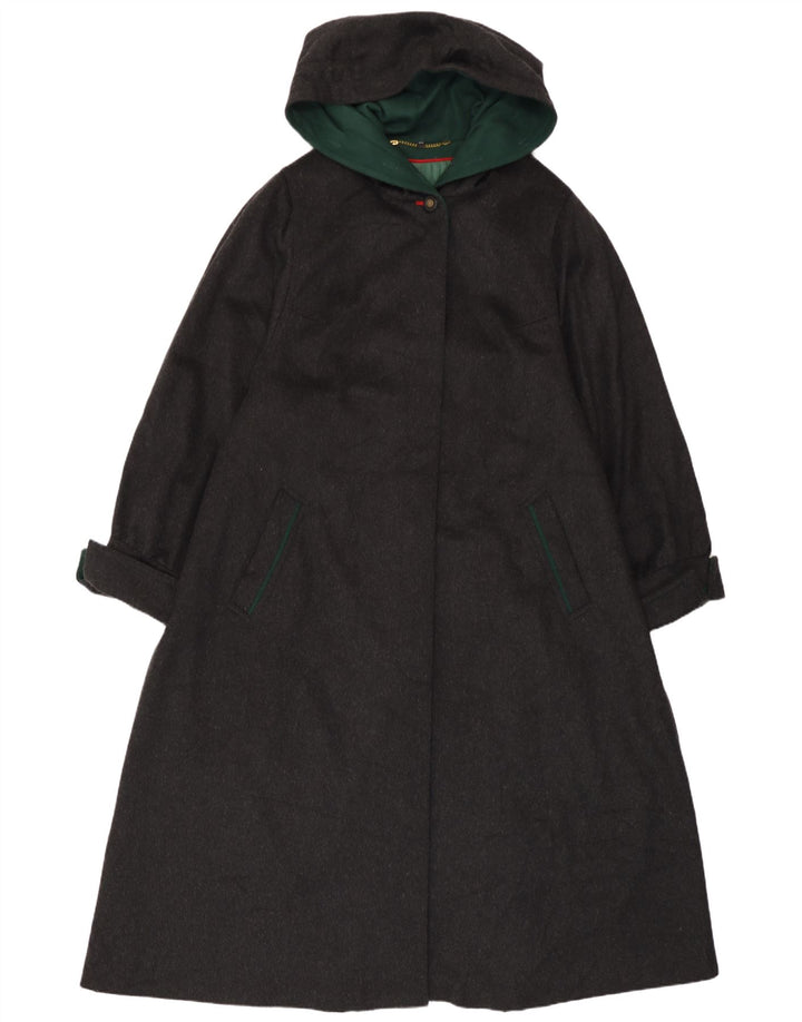 Yessica Dame Hætte Oversized Overfrakke EU 44 XL Grå Uld