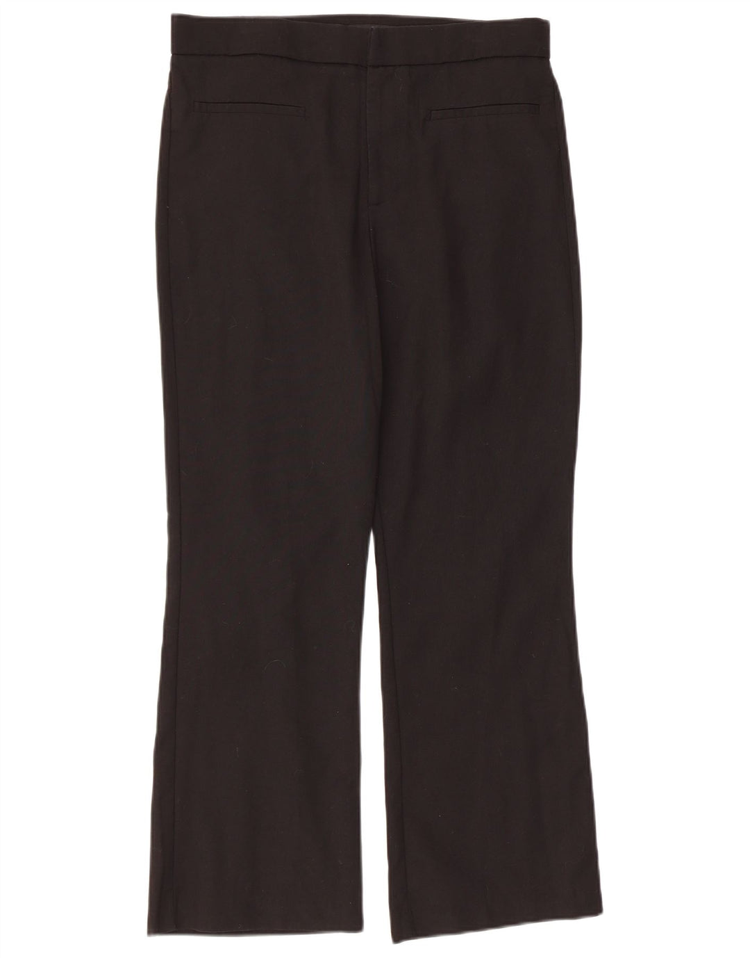 Zara Womens Regular Straight Casual Bukser Large W32 L26 Sort