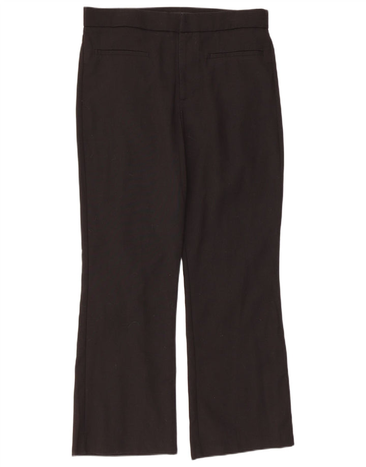 Zara Womens Regular Straight Casual Bukser Large W32 L26 Sort