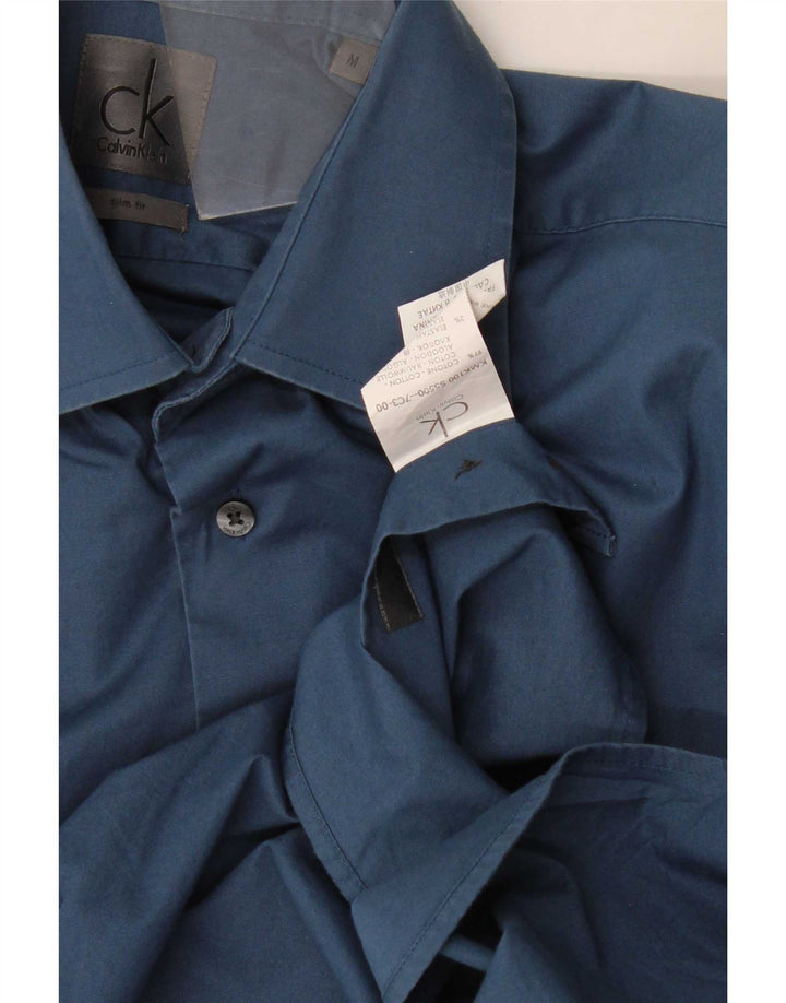 Calvin Klein Herre Slim Fit skjorte Medium Blue Bomuld