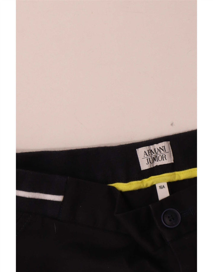 Armani Boys Chino Shorts 15-16 år W28 Sort bomuld
