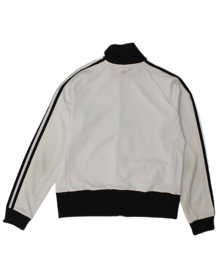 Adidas træningsdragt topjakke til kvinder UK 18 XL Hvid Colourblock Polyester