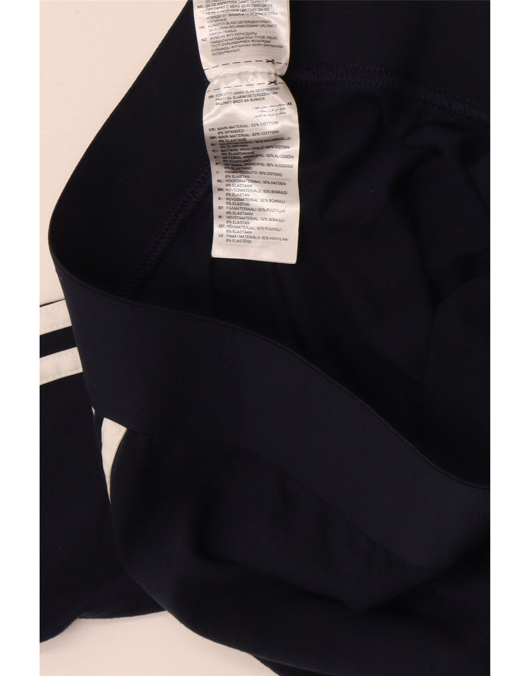 Adidas Dame Leggings UK 12/14 Medium Navy Blue Bomuld