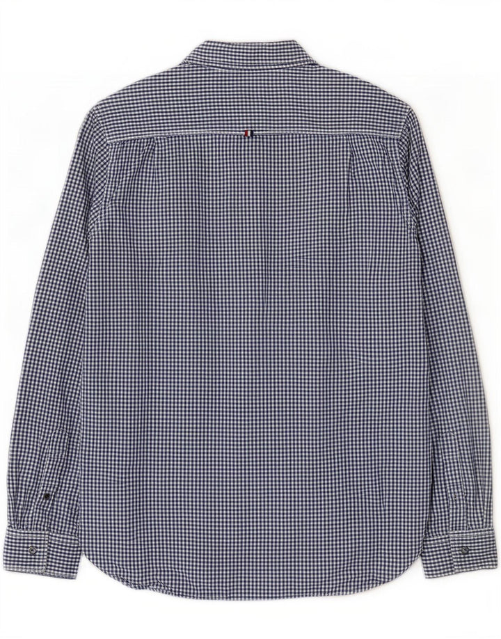 Superdry herreskjorte stor marineblå Gingham bomuld