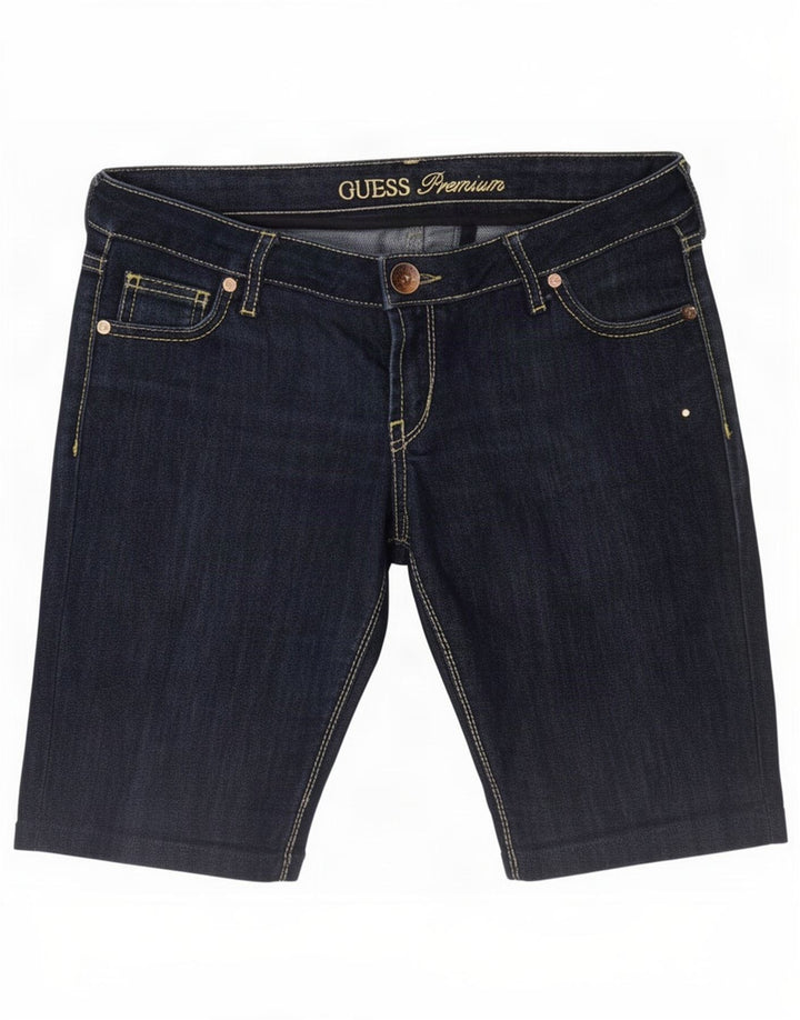 Guess denimshorts til kvinder W31 Mellem marineblå bomuld