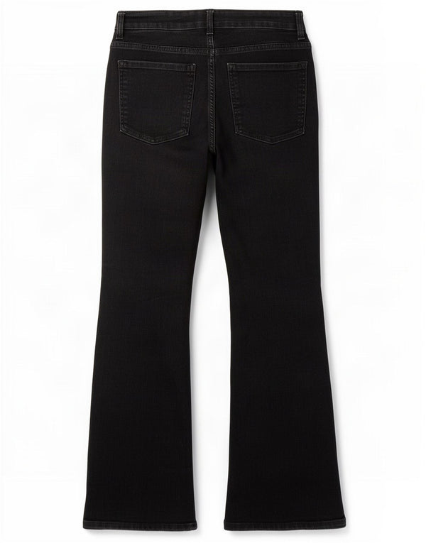 Marks & Spencer Dame Eva Bootcut Jeans UK 10 Small W27 L27 Black