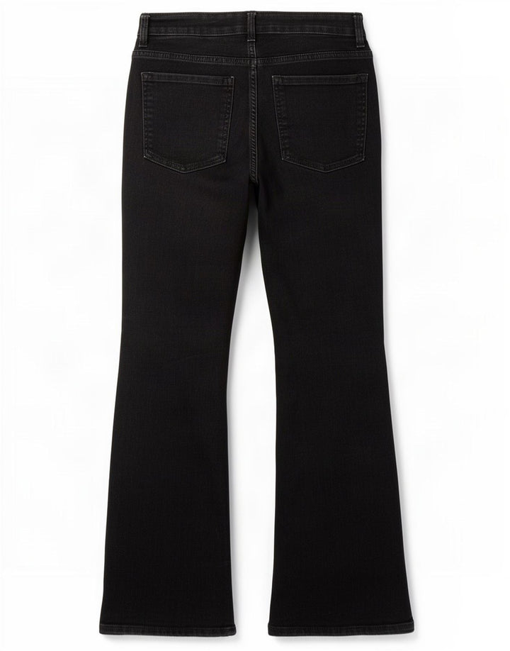 Marks & Spencer Dame Eva Bootcut Jeans UK 10 Small W27 L27 Black