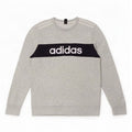 Adidas Graphic Sweatshirt Jumper UK 10 Small Grey Colourblock